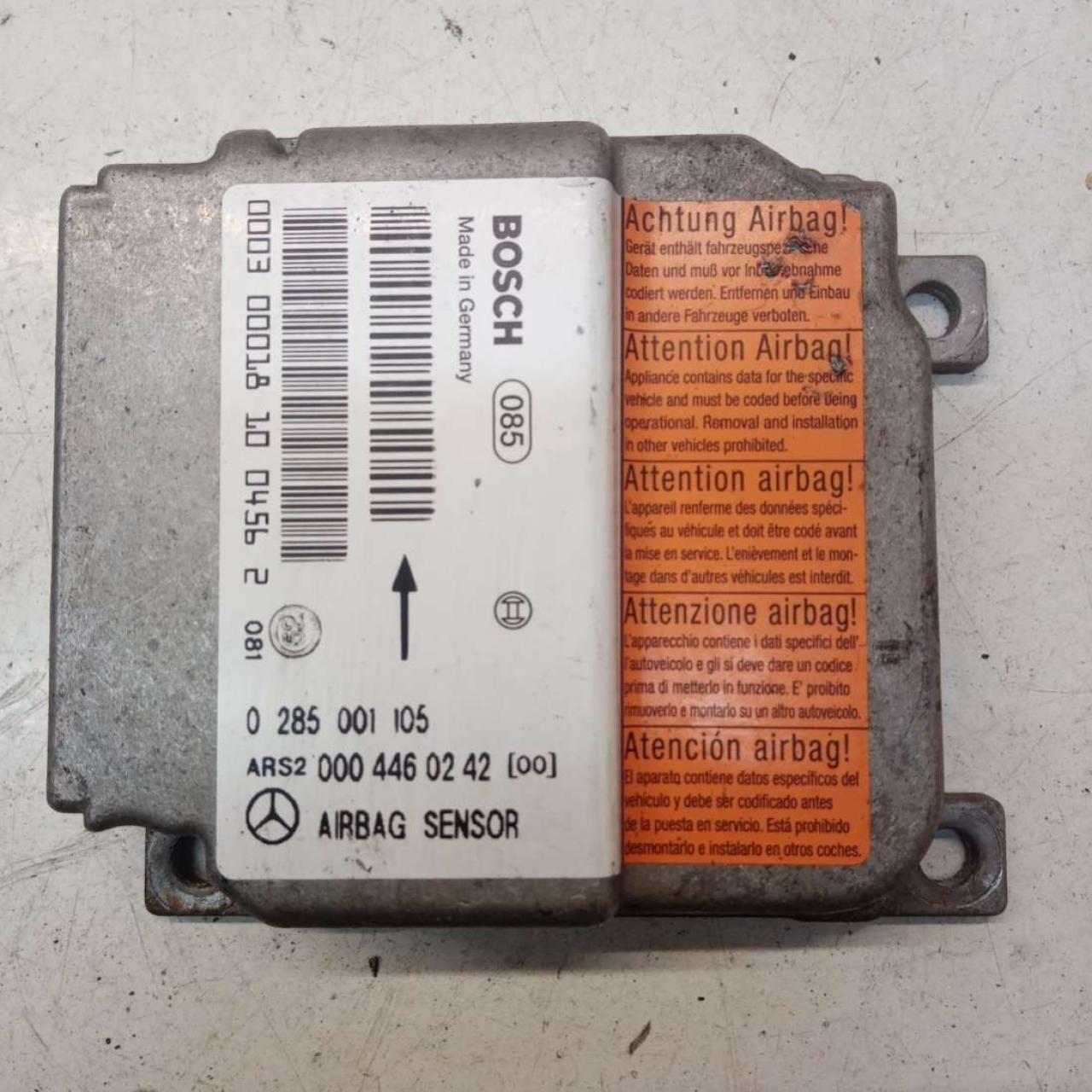 блок AirBag Mercedes-Benz Vito W638 2001, 2.2 л., OM 611.980, дизель, МКПП, микроавтобус, 0004460242, 0285001105 - фото №1