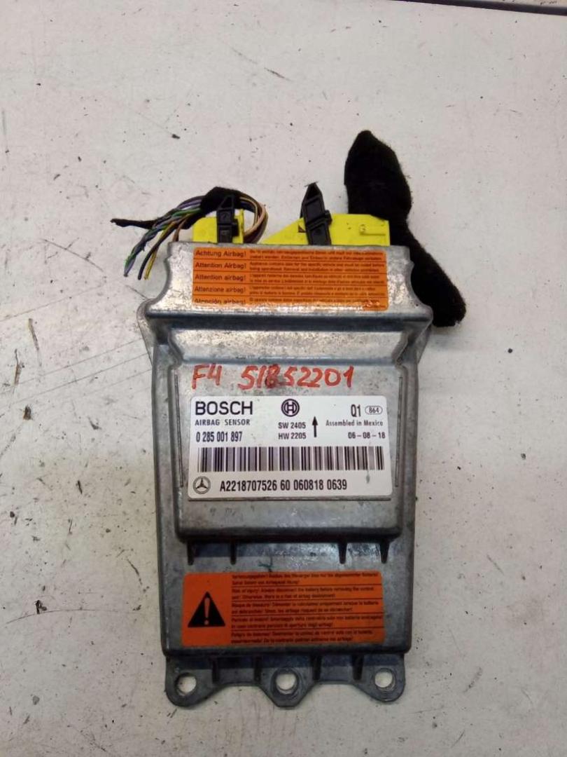 блок AirBag Mercedes-Benz S W221 5 поколение (2005-2009) 2006, 3.0 л., дизель, АКПП, A2218707526, 0285001897 - фото №1