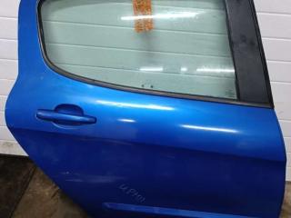 дверь задняя правая Peugeot 308 T7 2010, 1.6 л., EP6, бензин, МКПП, синий, хетчбэк 5 дв.