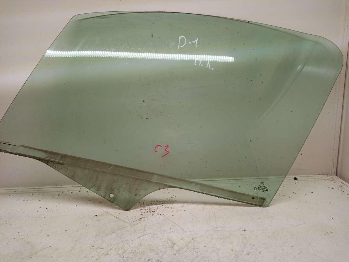 стекло двери передней левой Citroen C3 1 поколение 2002 - фото №1