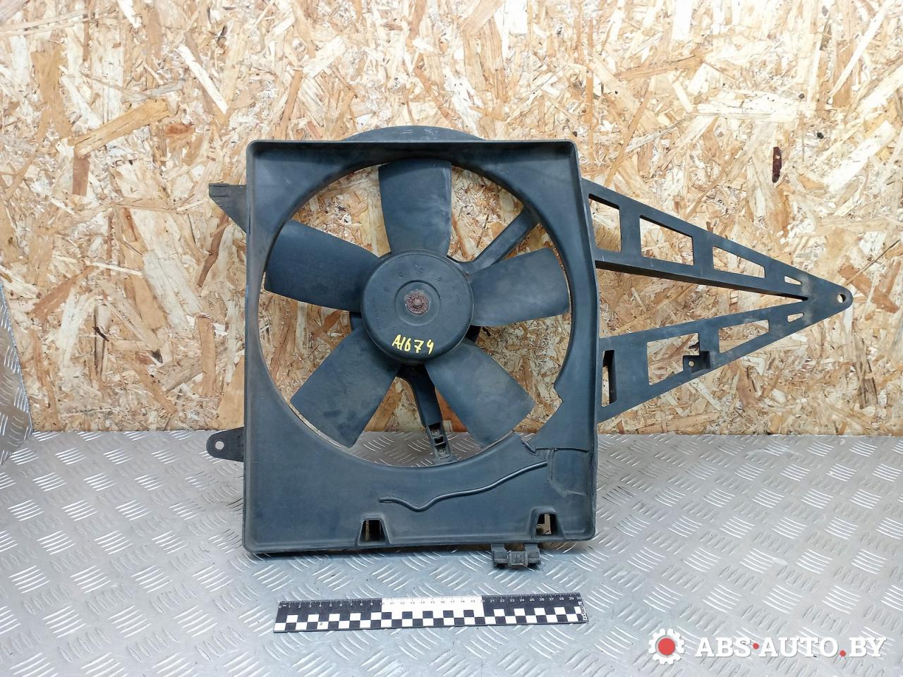 вентилятор радиатора Opel Omega B 1997, 2.5 л., бензин, 0130304234, 90449244 - фото №1