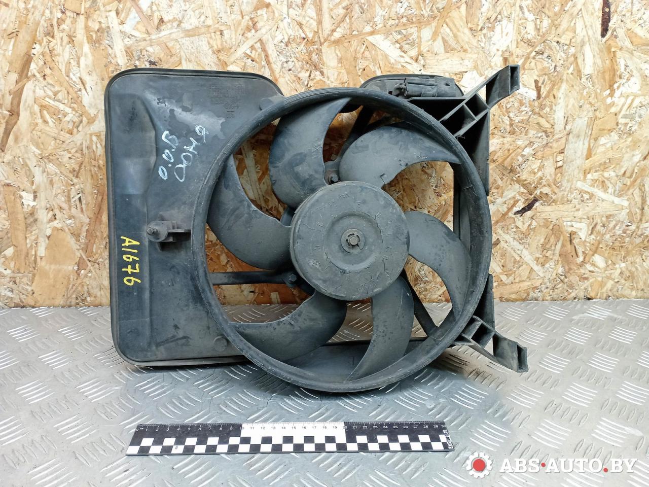 вентилятор радиатора Opel Omega B 1997, 2.5 л., дизель, 0130304240, 90466493, 90467915, 90500025 - фото №1