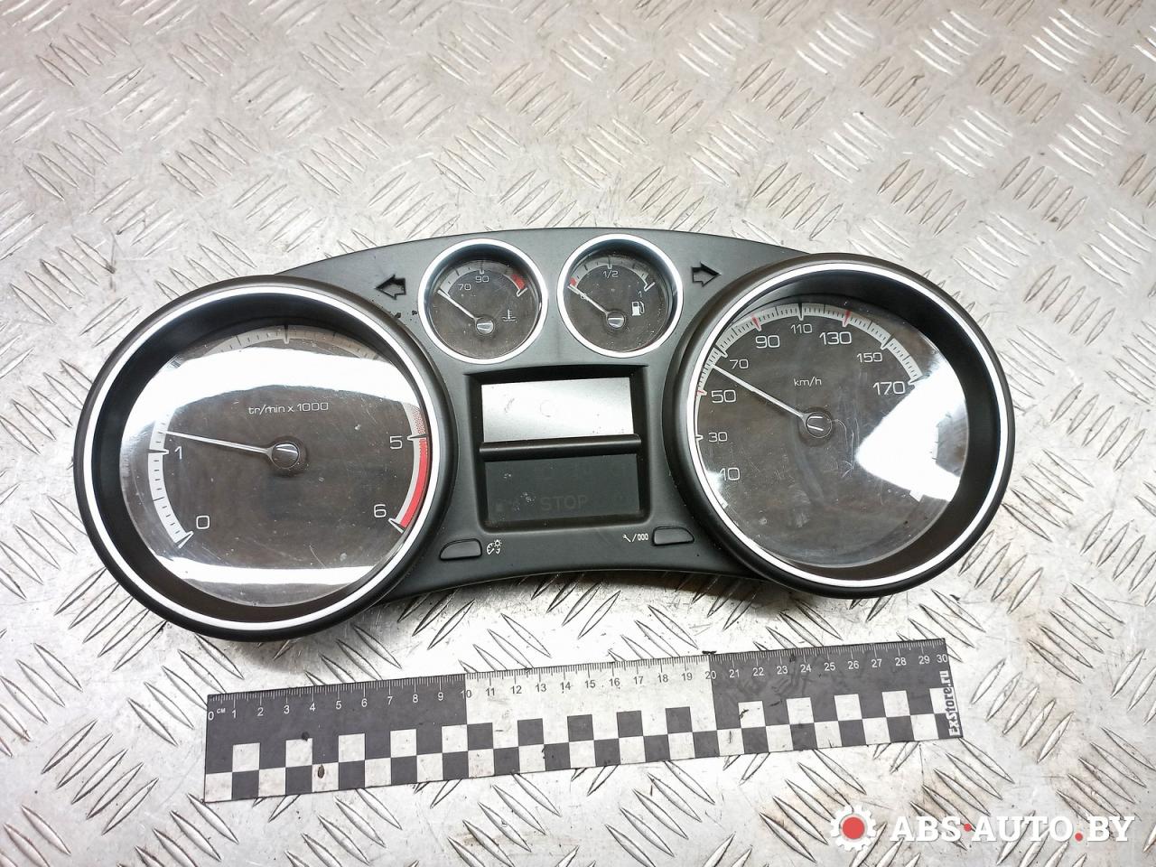 щиток приборов (приборная панель) Peugeot 308 T7 2010, 1.6 л., 9HY (DV6TED4), дизель, МКПП, черный, хетчбэк 5 дв., 9666642180, 503001550321, 554001550317 - фото №1