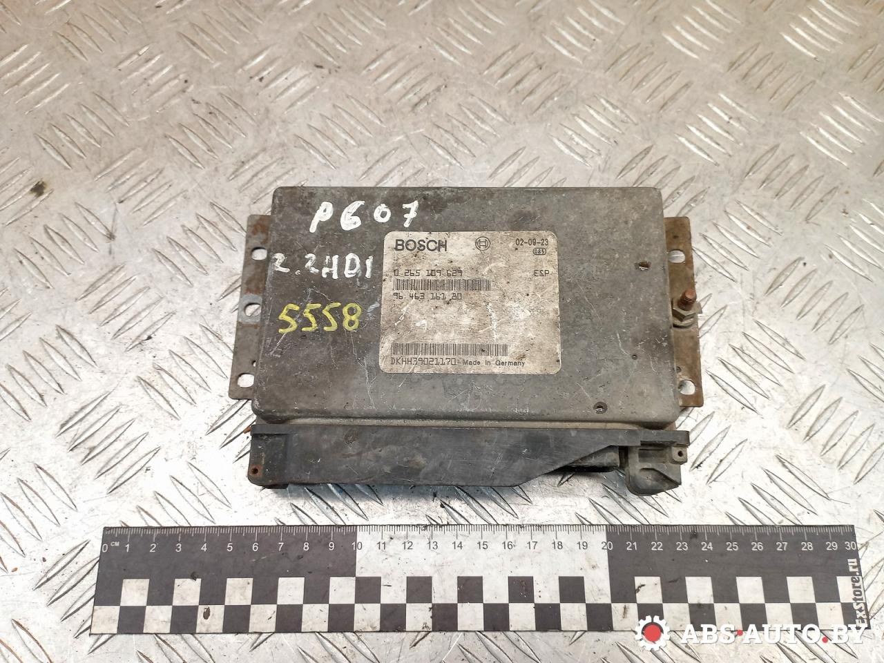 Блок управления ABS/ESP Peugeot 607 1 поколение 9D 2004, 2.2 л., дизель, МКПП, 0265109629, 9646316180 - фото №1
