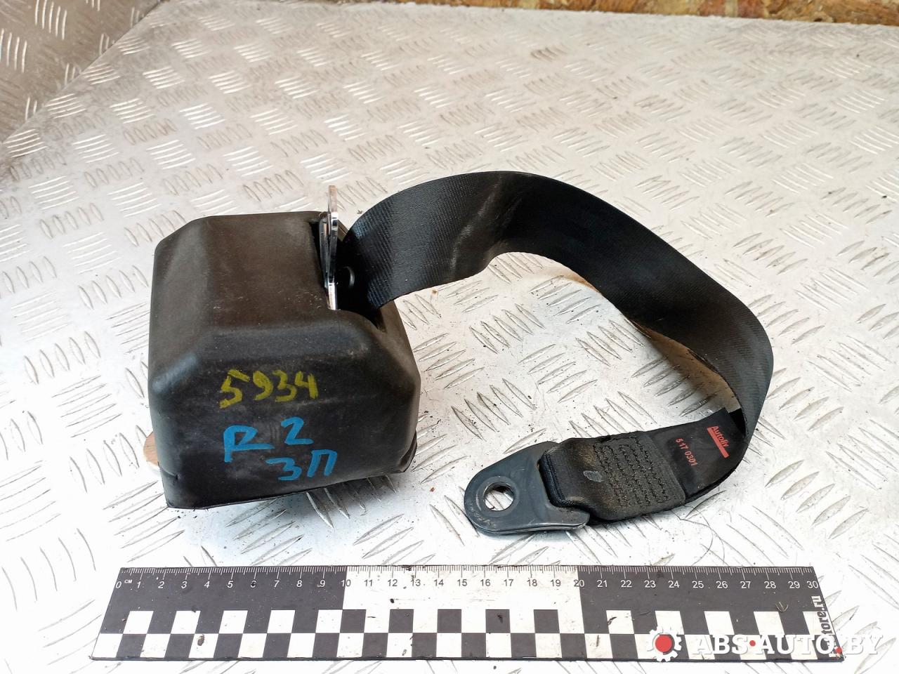 ремень безопасности Peugeot 407 1 поколение 2006, 2.0 л., RFN (EW10J4), бензин, универсал, 96440739XX, 5170297, E20402095, 0402095 - фото №1