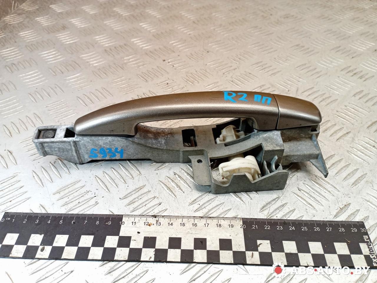 ручка наружная Peugeot 407 1 поколение 2006, 2.0 л., RFN (EW10J4), бензин, универсал, 9653401580, 233325 - фото №1