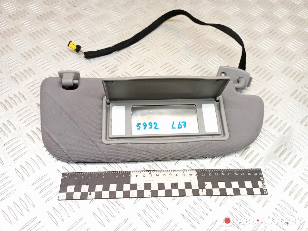 козырек солнцезащитный Peugeot 607 1 поколение 9D 2004, 2.2 л., дизель, МКПП - фото №1