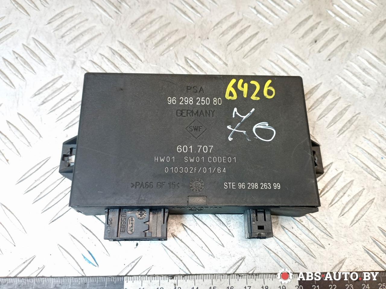 блок управления парктрониками Peugeot 607 1 поколение 9D 2004, 2.2 л., дизель, АКПП, седан, 9629826399, 9629825080, 601707 - фото №1