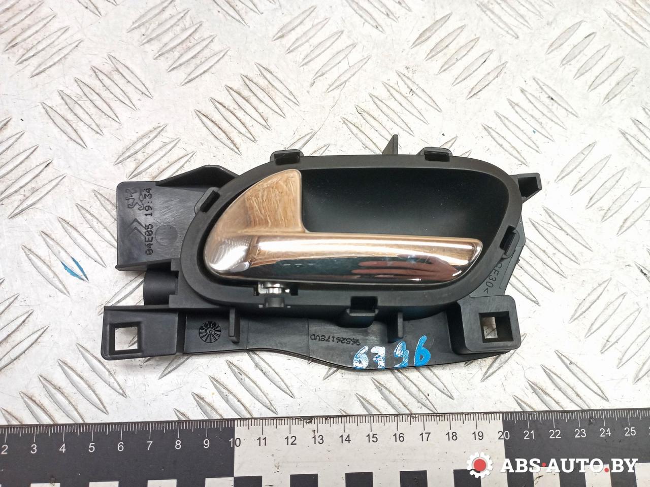 ручка внутренняя передняя левая Peugeot 407 1 поколение 2006, 2.0 л., RFN (EW10J4), бензин, универсал, 96526178VD - фото №1