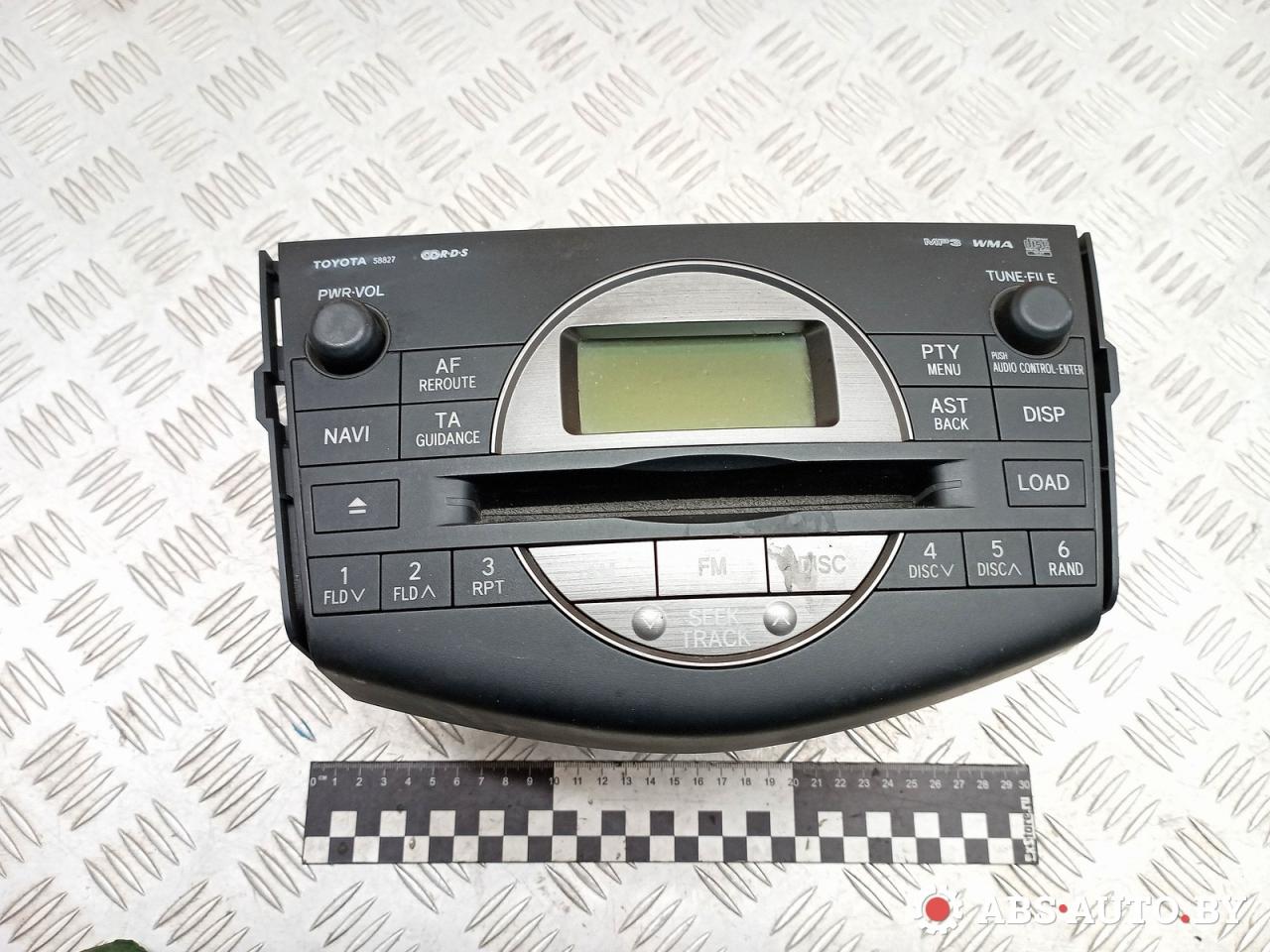 магнитола Toyota RAV4 3 поколение (XA30) 2006, 2.2 л., дизель, МКПП, внедорожник 5 дв., 8612042220, CQTT3571A, CFX00075, CFF00009 - фото №1