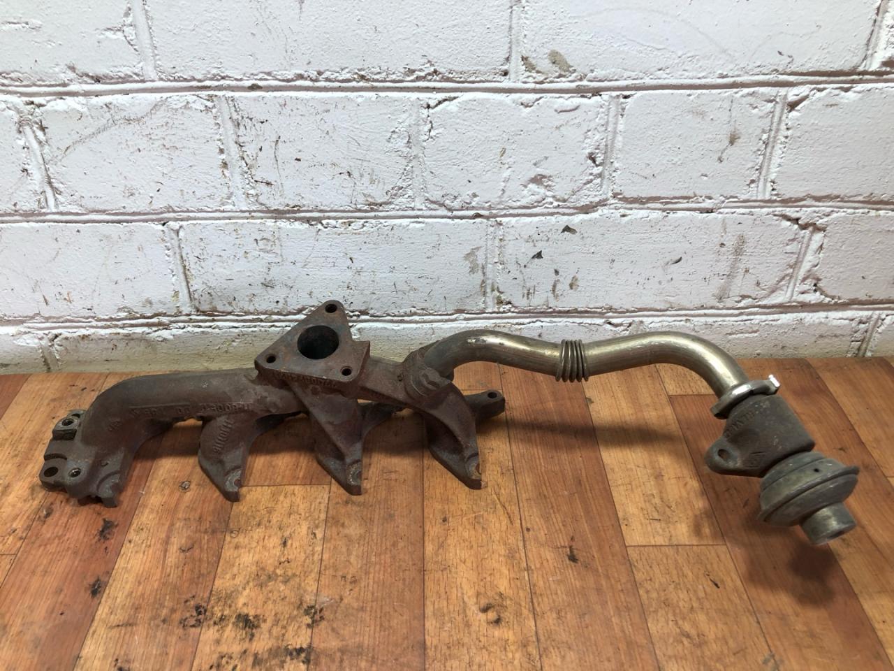 коллектор выпускной Renault Scenic 1 поколение (1996 - 1999), 1.9 л., DTi, дизель, 7700874571, H101118, 1160051700189 - фото №1