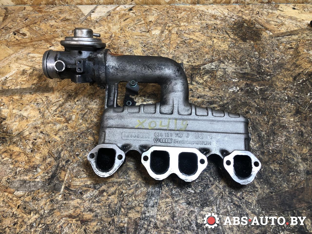 коллектор впускной Volkswagen Bora 1 поколение 2002, 1.9 л., дизель, 038129637B, 038129713J - фото №1