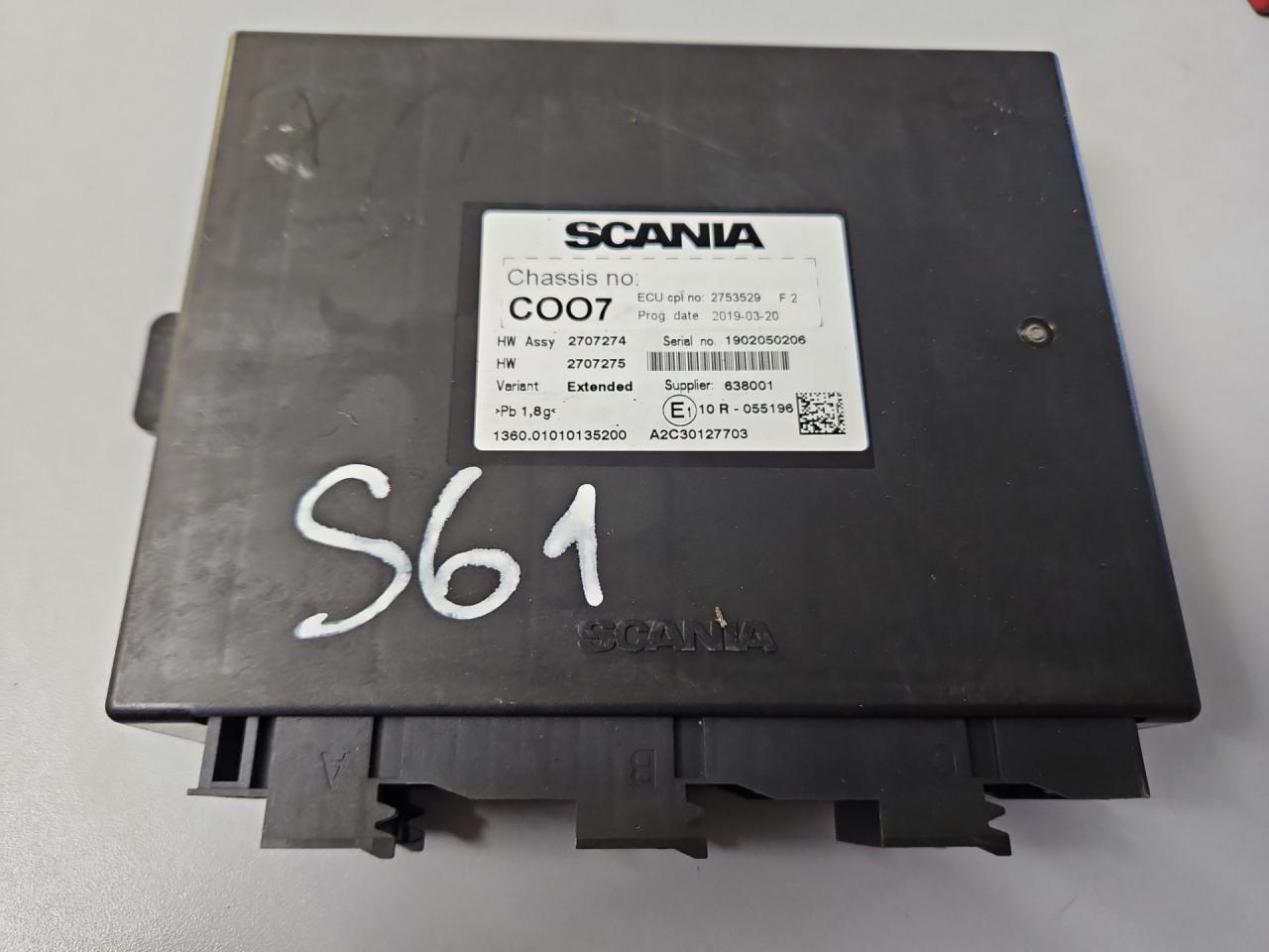 блок управления координатор Scania G 2 поколение 2013, 12.7 л., DC 13.112, дизель, красный, правый руль, 2578707, 2637006, 2485932, 2442725, 2711461, 2270595, 2753529, 2707274, 2707275, 2098506, 2098505, 2098511, 2123730, 2260380, 2161835, 2337576, 2309120, 2286028, 2428993, 2429017, 2437721, 2397947, 2429023, 2913528, 2949976, 2969246, 3025979, 2779636, 2721555, 2547543, 2457000, 2420887, 2001367, 2001368 - фото №1