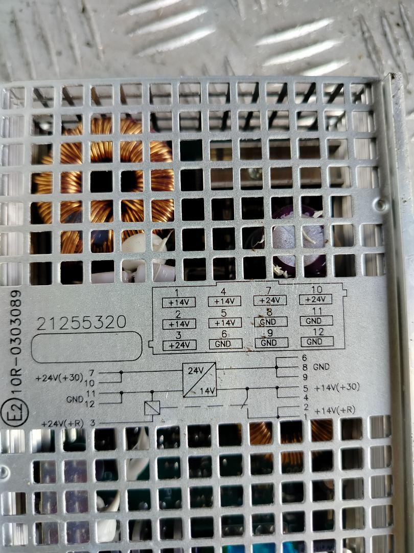 Преобразователь напряжения Volvo FH 3 поколение 2013, 12.8 л., D13C460, дизель, АКПП, белый, правый руль, 21255320, 0303089 - фото №1