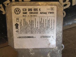 блок AirBag Skoda Fabia 1 поколение (6Y) [рестайлинг] 2004, 1.4 л., дизель, МКПП, серебро, универсал, передний привод, 1C0909605K, 5WK43125