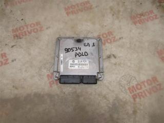 блок управления двигателем Volkswagen Polo 4 поколение [рестайлинг] 2006, 1.4 л., AXU, бензин, МКПП, бирюзовый, хетчбэк 3 дв., передний привод, 0261S01011, 03C906013B