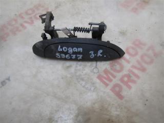 ручка наружная задняя правая Dacia Logan 1 поколение 2008, 1.4 л., K7J 710, бензин, МКПП, седан, 7700433078