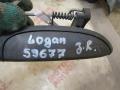 ручка наружная задняя правая Dacia Logan 1 поколение 2008, 1.4 л., K7J 710, бензин, МКПП, седан, 7700433078 - фото №2