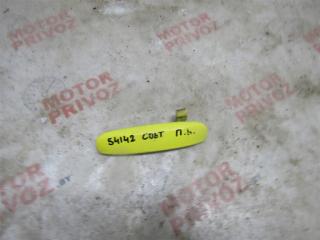 ручка наружная Mitsubishi Colt 6 поколение (Z30) [рестайлинг] 2008, 1.3 л., 4A90, бензин, МКПП, желтый, хетчбэк 3 дв., передний привод