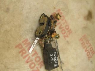 замок двери задней правой Opel Corsa B 1997, 1.0 л., X 10 XE, бензин, МКПП, черный, хетчбэк 5 дв., передний привод, 605329, 90493703