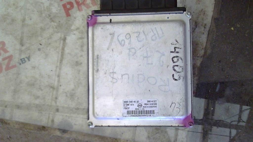 блок управления двигателем SsangYong Rodius 1 поколение 2005, 2.7 л., дизель, 028014127, A6655404032, R0411C013D - фото №1