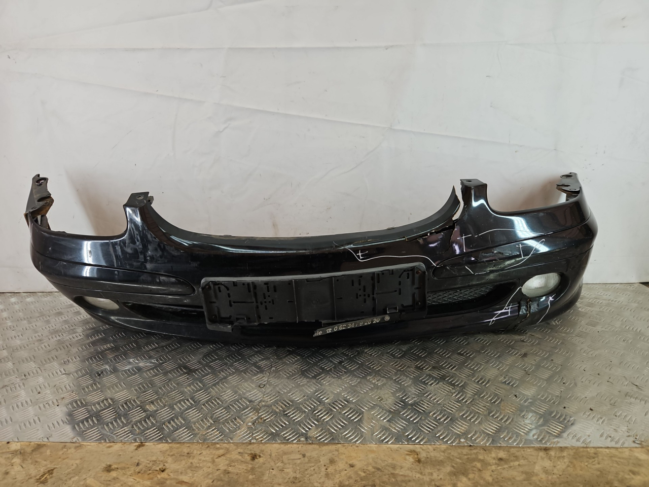 бампер передний Mercedes-Benz SLK-Класс R170 2000, 2.0 л., M 111.958, бензин, АКПП, черный, кабриолет, задний привод - фото №1