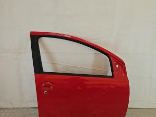 дверь передняя правая Toyota Aygo 1 поколение AB10 [рестайлинг] 2010, 1.0 л., 1KR-FE, бензин, МКПП, красный, хетчбэк 5 дв., передний привод