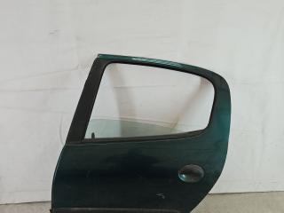 дверь задняя левая Peugeot 206 1 поколение 2000, 1.4 л., KFX (TU3JP), бензин, МКПП, зеленый, хетчбэк 5 дв., передний привод