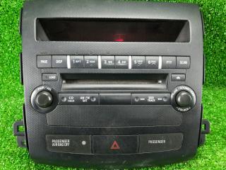 панель управления магнитолой Mitsubishi Outlander 2 поколение 2008, 3.0 л., i, 6B31, бензин, красный, внедорожник 5 дв., полный привод