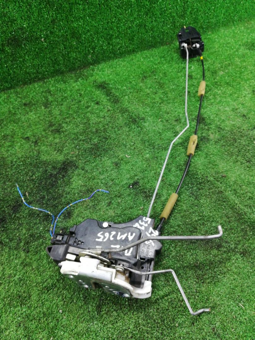 замок двери передней левой Mitsubishi Outlander 1 поколение 2006, 2.4 л., 4G69, бензин, АКПП, серебристый, внедорожник 5 дв., правый руль - фото №1