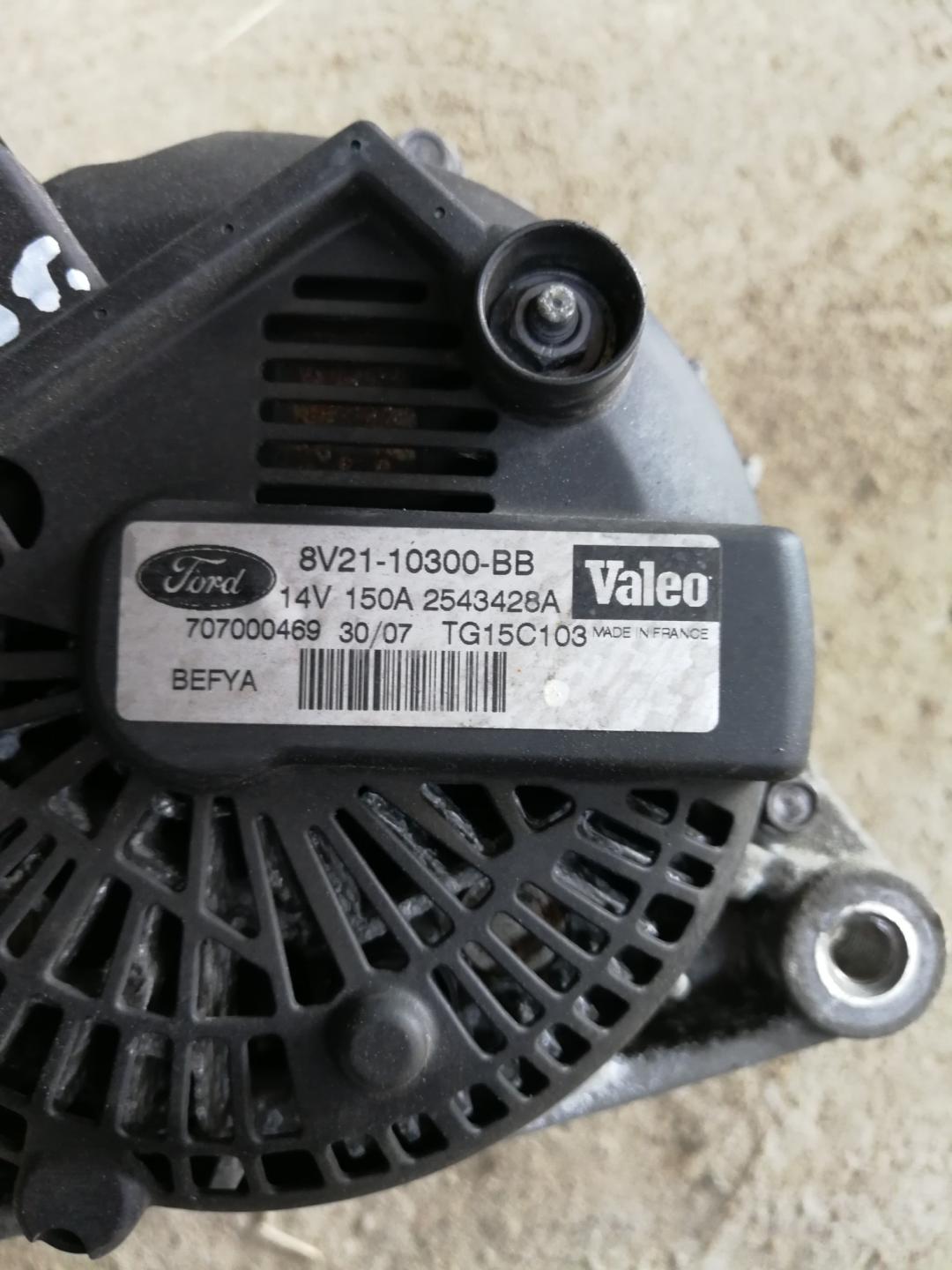 генератор Mazda 2 DE 2008, 1.4 л., Y404, дизель, МКПП, голубой, хетчбэк 5 дв., 8V21-10300-BB - фото №1