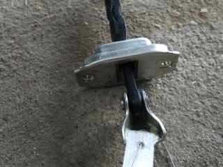 ограничитель открывания двери Mitsubishi Outlander 3 поколение 2013, 2.0 л., 4J11, бензин, АКПП, серый, внедорожник 5 дв., передний привод, правый руль