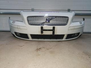 бампер передний Volvo V50 1 поколение 2007, 2.4 л., бензин, АКПП, белый, универсал, правый руль