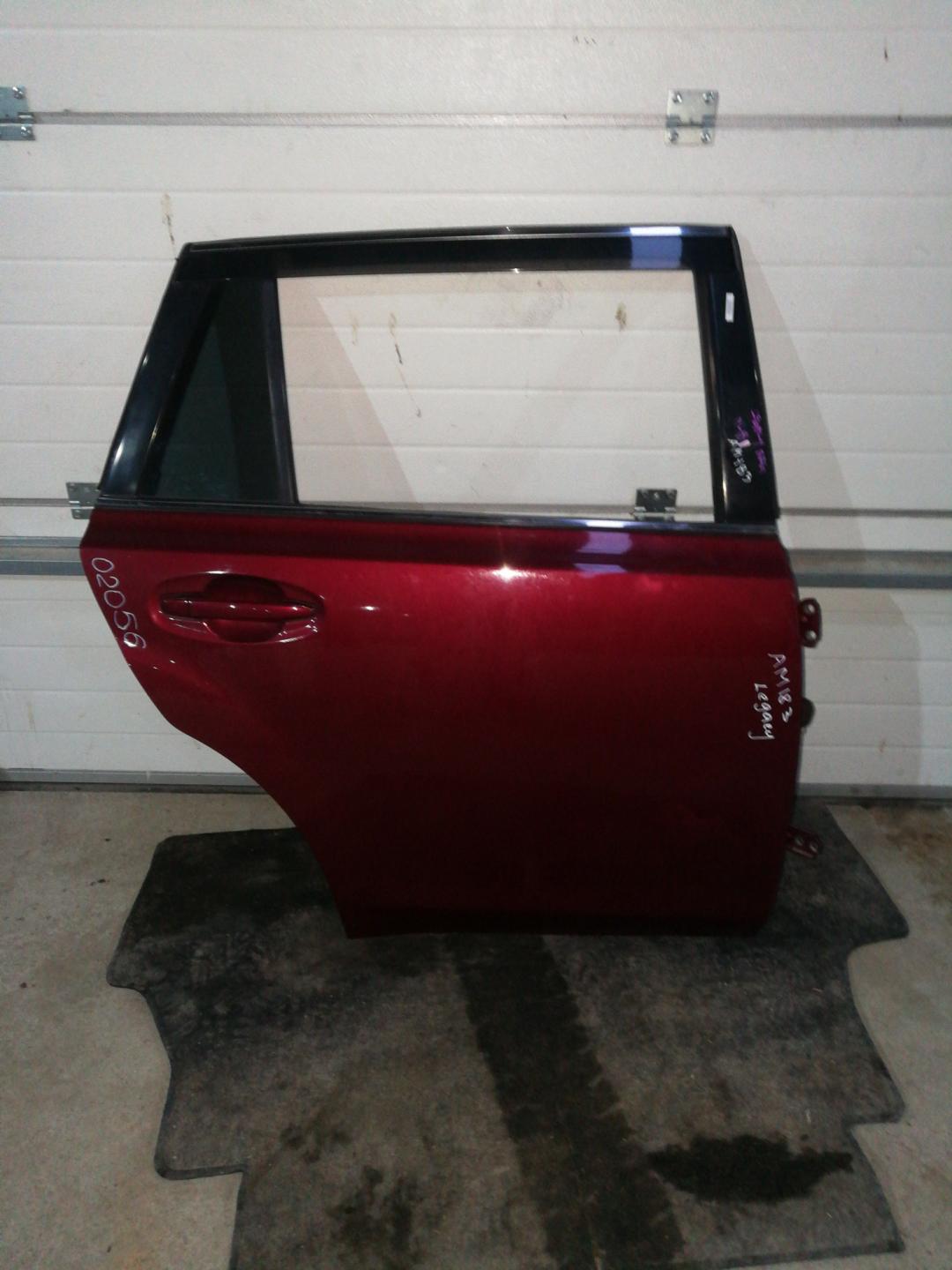 дверь задняя правая Subaru Legacy 5 поколение 2013, 2.0 л., FA20, бензин, АКПП, красный, универсал, правый руль - фото №1