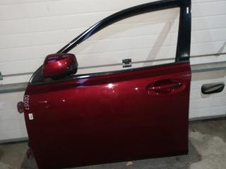 дверь передняя левая Subaru Legacy 5 поколение 2013, 2.0 л., FA20, бензин, АКПП, красный, универсал, правый руль