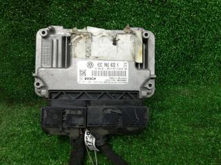 блок управления двигателем Volkswagen Golf 5 поколение 2009, 1.4 л., CAXA, бензин, АКПП, серебристый, универсал, правый руль, 03C906022K