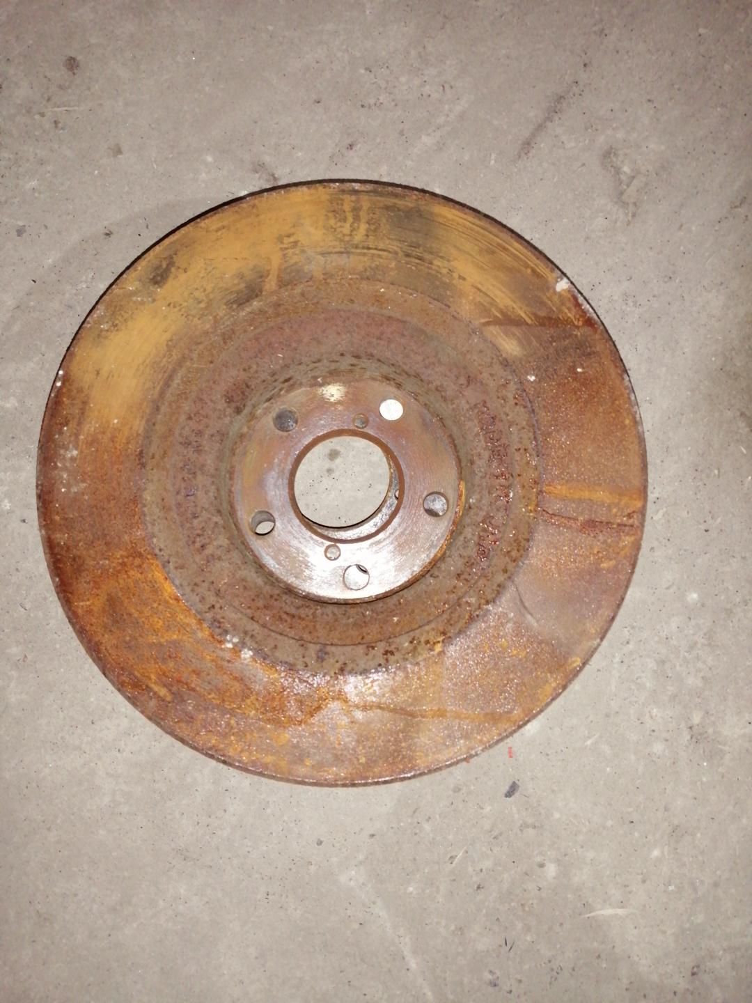 диски тормозные (комплект) Subaru Forester 3 поколение (SH) 2009, 2.5 л., EJ253, бензин, АКПП, синий, правый руль - фото №1