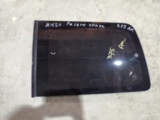 стекло кузовное боковое левое Mitsubishi Pajero 3 поколение [рестайлинг] 2005, 3.5 л., 6G74 (SOHC 24V), бензин, АКПП, серебристый, внедорожник 5 дв., правый руль