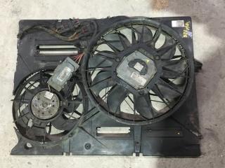 вентилятор радиатора Volkswagen Touareg 1 поколение [рестайлинг] 2007, 3.0 л., BKS, дизель, АКПП, серый, правый руль