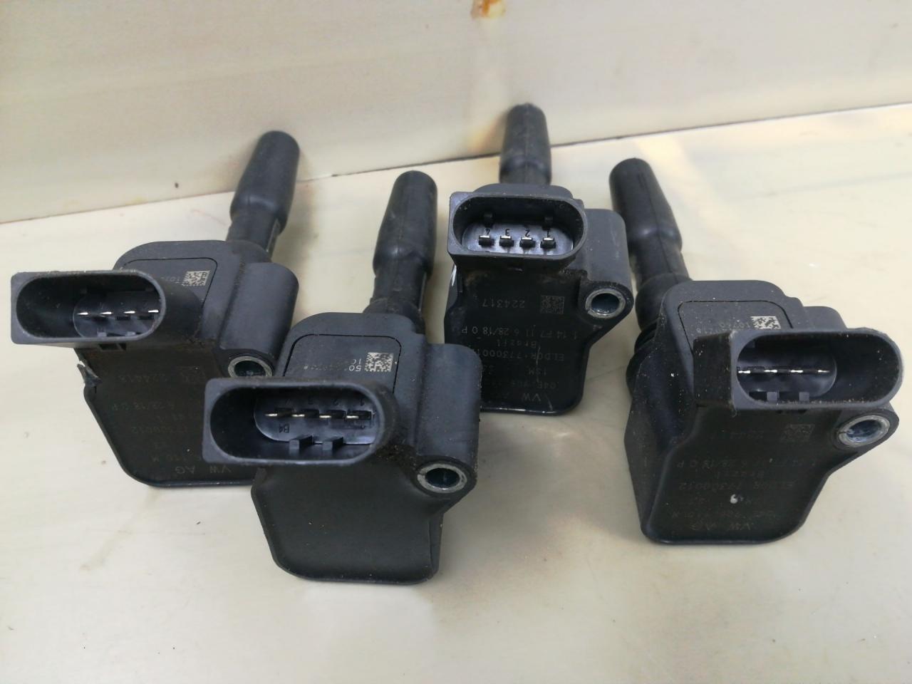 катушка зажигания Volkswagen Jetta 7 поколение 2019, 1.4 л., бензин, АКПП, белый, седан, передний привод, 04E905110M - фото №1