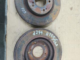 диски тормозные (комплект) Mitsubishi Lancer 10 поколение 2010, 2.4 л., 4B12, бензин, АКПП, белый, хетчбэк 5 дв., передний привод