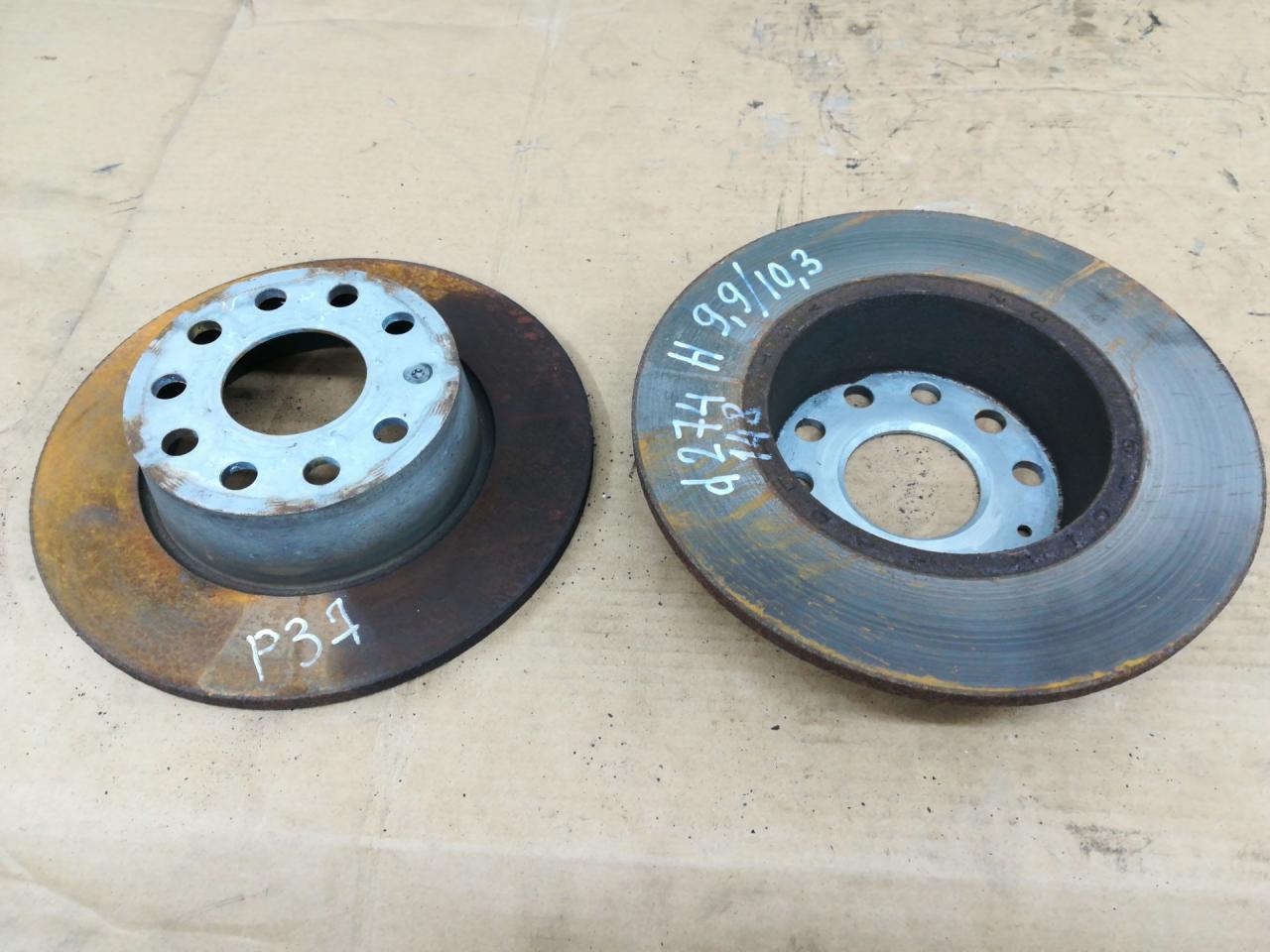 диски тормозные задние Volkswagen Jetta 7 поколение 2019, 1.4 л., бензин, АКПП, белый, седан, передний привод - фото №1