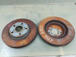 диски тормозные (комплект) Toyota RAV4 3 поколение (XA30) [рестайлинг] 2009, 3.5 л., 2GR-FE, бензин, АКПП, серебристый, внедорожник 5 дв., полный привод