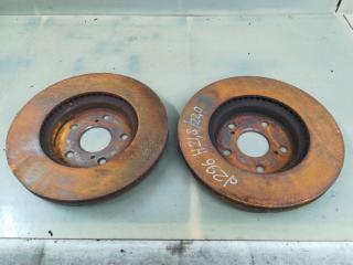 диски тормозные (комплект) Toyota Sienna 2 поколение XL20 [рестайлинг] 2009, 3.5 л., 2GR-FE, бензин, АКПП, красный, минивэн, передний привод