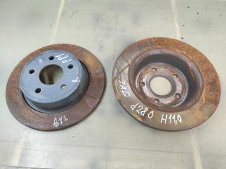 диски тормозные задние Ford Escape 3 поколение C520 2014, 1.6 л., бензин, АКПП, красный, передний привод