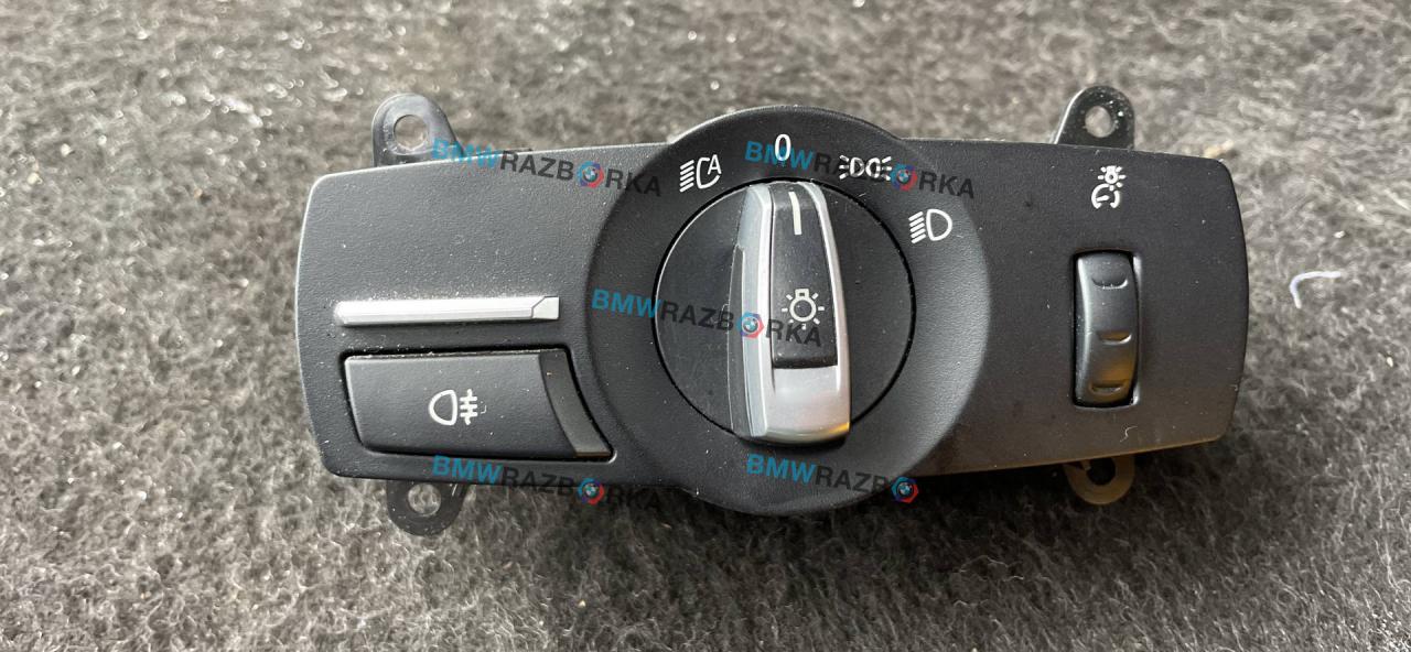переключатель света BMW 7 серия F01/F02 F01 2009, 4.0 л., дизель, АКПП, imperial-blau brillant metallic, седан, задний привод, правый руль, 9204067 - фото №1