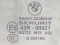 стекло кузовное боковое левое BMW X3 E83 [рестайлинг] 2009, 3.0 л., дизель, АКПП, внедорожник 5 дв. - фото №3