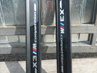 комплект накладок на пороги (внутренние) BMW X3 M F97 2019, 3.0 л., S58B30A, бензин, АКПП, внедорожник 5 дв., полный привод, 8077612