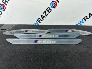 комплект накладок на пороги (внутренние) BMW X5 G05 2019, 5.0 л., дизель, АКПП, 475, внедорожник 5 дв., полный привод, правый руль, 8072218, 8070437