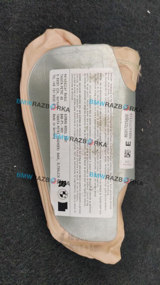 подушка безопасности сиденья BMW 5 серия F07/F10/F11 2010, 3.0 л., дизель, 86917025806 - фото №1